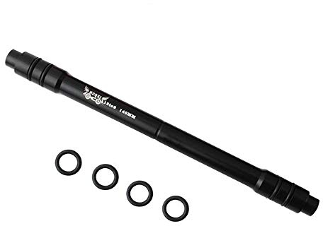 VOANZO Schwarzer Aluminiumlegierung-Umwandlungsspieß-Adapter 12 mm Vorderachse auf 9 mm Schnellspanner-Mountainbike-Thru Achse Naben-Adapter 148 mm