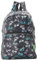 ECO CHIC Lightweight Foldable Water Resistant Backpack Rucksack Folds into Pouch for Storage (Bike Black)
