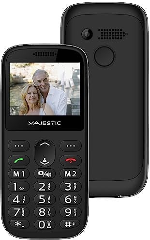 MAJESTIC TLF SILENO 72 – Seniorphone extra slim, Display 2,31, Tasto SOS, Bluetooth, Fotocamera, Torcia Led