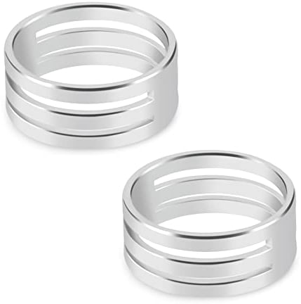 2 Stück Sprungring Offnungswerkzeuge Biegeringe Edelstahl Biegering Splitting Tools Fingerhut Nähen Biegering Splitting Closing Ring Tools für Die Schmuckherstellung Heimwerkerarbeiten