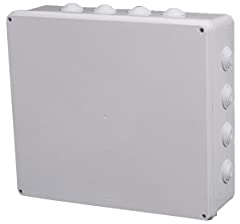 IP65 ABS wasserdichte Abzweigdose, 400 x 350 x 120 mm, wasserdicht, staubdicht, für den Außenbereich, Stromkasten, Kabelverbindung, Schutzgehäuse, weiß, 1 Stück
