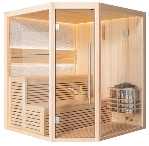 AWT AQART WATER TECHNOLOGY Sauna E1811A Pinienholz/180x180/8kW Vega