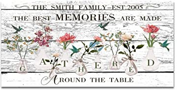 The Best Memories are Made Geraffte Holzschilder Französisch Landhaus Türschild Lustiges Wandschild Klassisches Holz Wandbehang Dekor für Zuhause Toilette Badezimmer Küche Einweihungsgeschenk 15,2 x