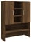 vidaXL Mobile per Lavatrice Rovere Marrone 70,5x25,5x90 cm
