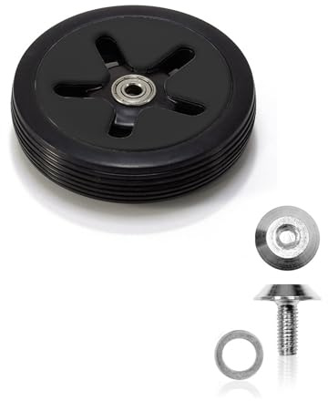 reisenthel carrycruiserrad Ersatzrad Carrycruiser Ersatzteil Einkaufstrolley 1 Stück farblich (Black/Black + reparaturset)