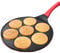 QSLKI Non-Stick Egg Pan, 7-Cup Round and Heart-Shaped Aluminum Pan - Suitable for Pancakes, Omelets, Dumplings, Hamburgers - Ideal for Children's Breakfast
