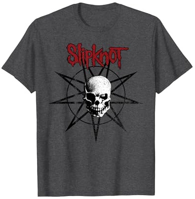 Slipknot Offizieller Totenkopf-Stern T-Shirt