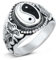 Joyara Sterling Silber 925 Yin Yang Ring 58
