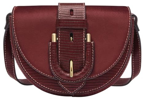 Fossil Damentasche Harwell, Eidechse Effekt geprägte Small Flap Crossbody aus Leder, L: 16,5 cm, B: 5,1 cm, H: 11,4 cm, ZB1939243