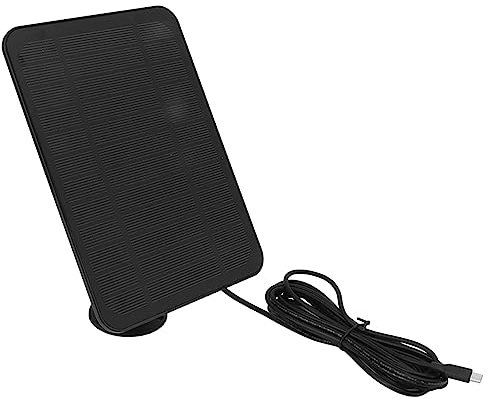 4W 5V Solar Panel for Outdoor Security Camera, IP65 Solar Panel Compatible for Blink Security Camera, Solar Charger with 360 Degree Adjustable