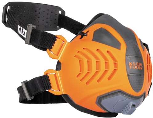 Klein Tools 60552 Reusable P100 Half-Mask Respirator with Replaceable Filters for Dust, Metal Fumes, and Oil Mist, M/L