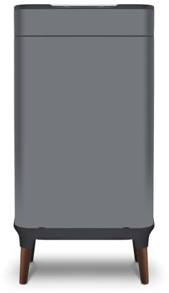 Tower T938022GRY Ozone Sensor Bin with Legs, Large 65L, Hands Free Opening, Carbon Filter, Grey