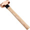 WEDO 1350g(3lb) Copper Sledge Hammer with Hickory Wooden Handle, DrillingHammers, Club Hammer, Long Shock Absorbing Non Slip Handle,Hardened Hammerhead, Length 360mm(14),Die-Forged