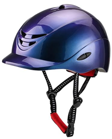 MagiDeal Reithelm, Pferdeausrüstung, mit herausnehmbarem Innenfutter, Outdoor-Sportmützen, Kappe, Reitmütze, Reitmütze für den Außenbereich, Blau, m