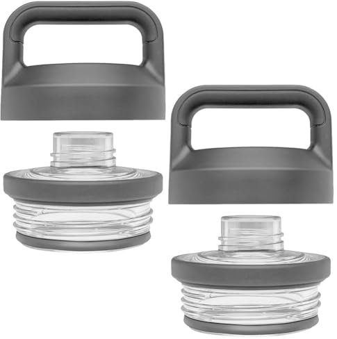 Yeti Rambler-Flasche, Ersatzdeckel für Yeti Rambler-Flasche, Deckel für Yeti Rambler-Flasche, 45,7 cm, 91,4 cm, 1,8 l, 1,8 l, Wasserflaschenzubehör, Ersatz-Kappe, kompatibel mit Yeti-Modellen, 2 Stück
