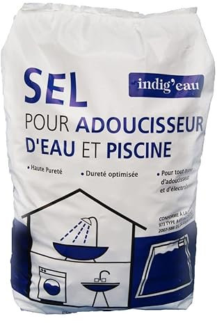 Sel spécial Piscine et adoucisseur d'eau Indig'eau Sac de 10 kg
