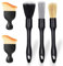 Criveple 5PCS Pinceau Detailing Auto, Pinceaux Nettoyage Voiture, Brosse à Détails Automatiques Pinceaux de Détail pour Sièges, Tableau de Bord, et Évents