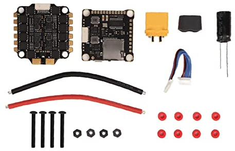 F4 V3S Plus Flight Controller, 4-in-1 60A Bürstenloses ESC-Set für FPV-RC-Drohne mit Gyroskop und Barometer, Geeignet für STM32 F405 MCU