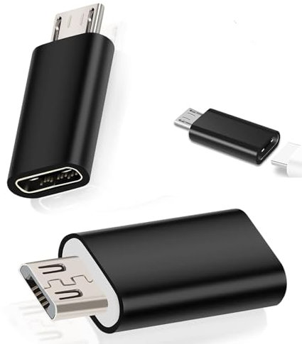 SIYUPU 2 Pcs Universal USB-C/Micro-USB Converter Kit - Compact Bidirectional Adapter for Charging, Data Transfer and Multi-Scenario Connection