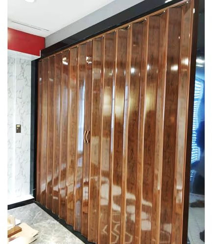 Porte Coulissante Accordéon Pliante Portes Pliantes D'intérieur 85x190 120x200 75x205 150x210 CM, Noir Plastique Porte Accordéon/ Porte Rétractable Pour Cloisons De Magasin/ Buanderie(80x190cm/31x75in