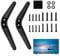 Dozylive TV Base Pedestal Feet Compatible with Roku TCL 32 40 49 50 55 Inch, TV Stand Legs Universal with Screws Easy to Install, Smart TVs Mount Feet Replacement for Install Table Desk Pedestal TV
