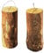 Schwedenfeuer Baumfackel 50 cm – Outdoor Fackel aus Holz für Garten, Terrasse, Camping & Feuerschale (2Stk.)