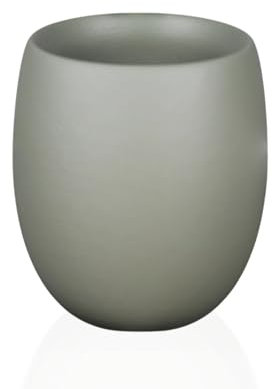 Campella - Maceta Orbis Lacada - Maceta Decorativa Interior - Tiestos plantas - Macetas Redondas,Maceteros Interior y Exterior - Exclusiva,Elegante,Premium,Maceteros Altos (Gris cemento, Grande)