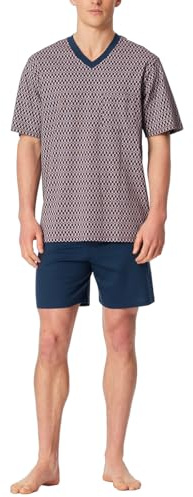 Schiesser Herren Schlafanzug kurz V-Ausschnitt - Nightwear Set