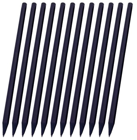 Packung mit 12 schwarzen Bleistiften, niedlich, 2B, für Zeichnungen, Schreibwaren, Zeichnen, für Kinder, Bürogeschenk, schwarzes Holz