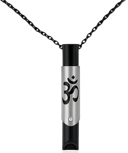 URYVAIW Collier Respiration Anti Tabac, Sans fumée Chaîne respiratoire Anti-Stress, pour Soulager le Stress etl'anxiété Soulagez Anxiété Relaxation Méditation