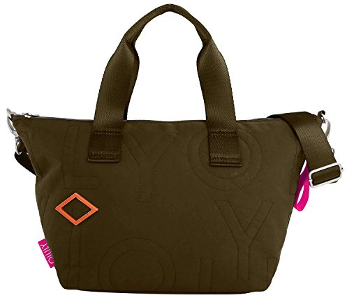 Oilily Spell Handbag MHZ Mud Damen Handtasche Schultertasche Khaki(45x24x18 cm)
