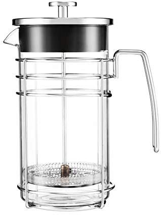 Dajar AMBITION French Press 1 L Kaffeebereiter Glaseinsatz Stahlrahmen Filter feinmaschig