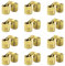 MIAO JIN Lot de 12 charnières invisibles en laiton de 10 mm pour meubles, angle d'ouverture de 180 degrés