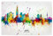artboxONE Poster 30x20 cm Städte Seoul Skyline South Korea Splash - Bild Seoul Cityscape Seoul
