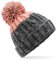 Beechfield B437 Apres Beanie (Graphite Grey/Blush)