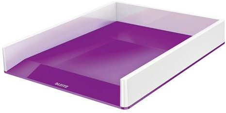 Leitz WOW Vaschetta portacorrispondenza Dual Color, Viola