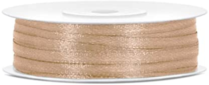 50 Meter Satinband Gold 3mm Schleifenband Gold Dekoband Geschenkband Golden Band Geschenkverpackung Kommunion Taufe goldene Schleife