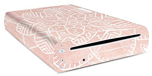 DeinDesign Autocollant Compatible avec Nintendo Wii U Konsole Sticker Film Autocollant Mandala Fleurs Rose Clair
