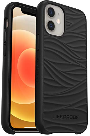 LifeProof Wake Case for iPhone 12 mini, Shockproof, Drop proof to 2 Meters, Protective Thin Case, Sustainably made from Recycled Ocean Plastic, Black