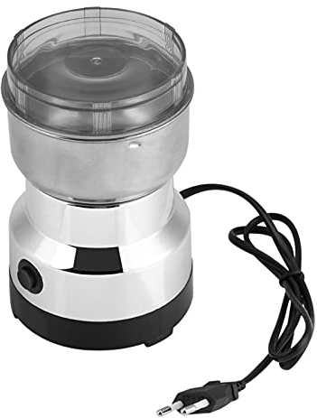 Molinillo de café, Molinillos de Café Eléctrico, Cereales Molino Multifuncional, Cuerpo Principal de Acero Inoxidable y Cuchilla, Puede Moler Café, Cereales, Nueces, Frijoles