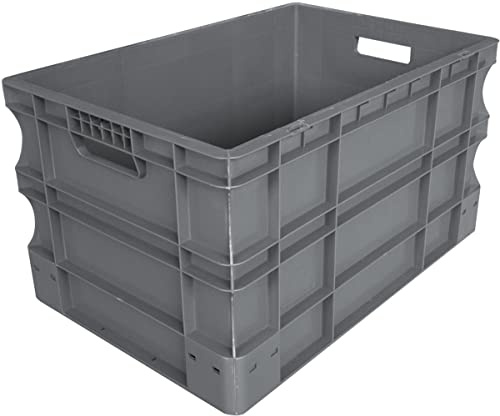 Viso Bac de rangement polypropylène gerbable norme Europe - 70L - charge maxi 50Kg 400x600x400