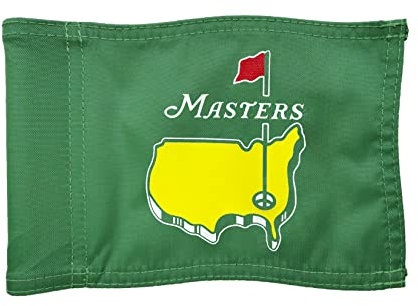 CoGolfing Augusta National Golf Flag Mini, 8x6 Inch, Double-Sided Silk-Screened, Fade-Resistant 420D Nylon, Ideal for Backyard Practice Putting Green, Green, 1-Pack
