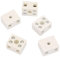Morsettiere in Ceramica Porcellana, Resistente ad alta Temperatura Morsetti Isolamento Morsetto Cavo Elettrico Morsettiera Elettrica 2 Posizioni Connettori Cablaggio a Fori Connettore Filo 5 Pezzi