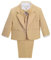 Lito Angels Kleinkind Anzug Jungen Hochzeit, 5 Teiliges Set (Sakko, Weste, Hemd, Hose & Krawatte), Khaki, Größe 3-4 Jahre 104 (Tag-Nummer 04)