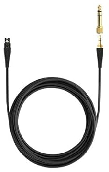 beyerdynamic Pro X Câble de raccordement droit de 1,8 m pour casque PRO X Series 1,8 m, mini jack stéréo XLR 3 broches (3,5 mm) avec adaptateur 6,35 mm