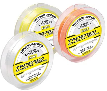 Filo Asso Tapered Shock Leaders Colore Giallo 3 Modelli (0,16/0,45)