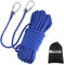 NewDoar 18KN Corde d'escalade Statique 10 mm (3/8 po) Cordon Accessoire Équipement 10m, 20m, 30m, 50m Corde d'évacuation Équipement d'escalade sur Glace Corde de Sauvetage Incendie-Bleu/20 m