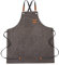 Morwealth Grembiule da barbecue, grembiule in tela 68x85cm con tracolla regolabile grembiuli da cucina con 3 tasche grembiule da donna grembiule da uomo per il giardinaggio ristorante barbecue