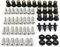 Xitomer Ensemble complet de boulons de carénage en acier inoxydable pour moto VFR800 1998-2007 - Kits de montage rondelles, écrous, fixations, clips, œillets, vis de carrosserie