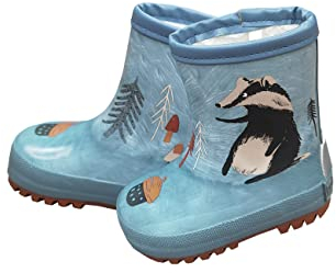 maximo Babygummistiefel, Gummistiefel, Regenstiefel, denim blue, Motiv DACHS, Fotoprint, Reflex 3M, Winterfutter (eu_footwear_size_system, toddler, men, numeric, medium, numeric_21)